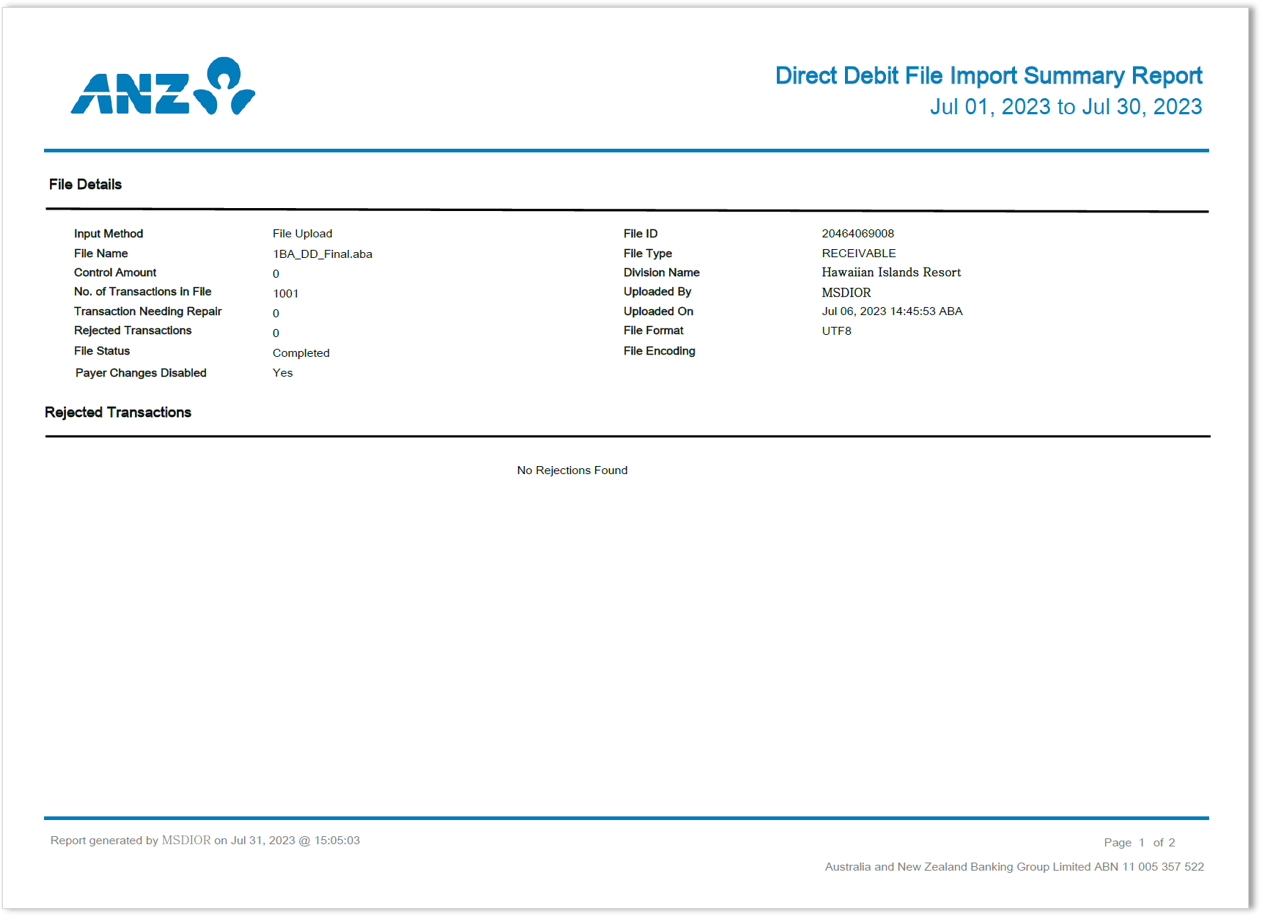 Report - Direct Debit File Import Summary.png