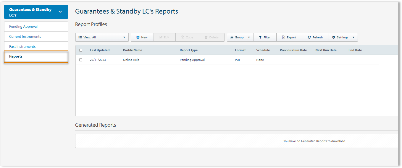 Guarantees & Standby LC's Reports screen 2.png
