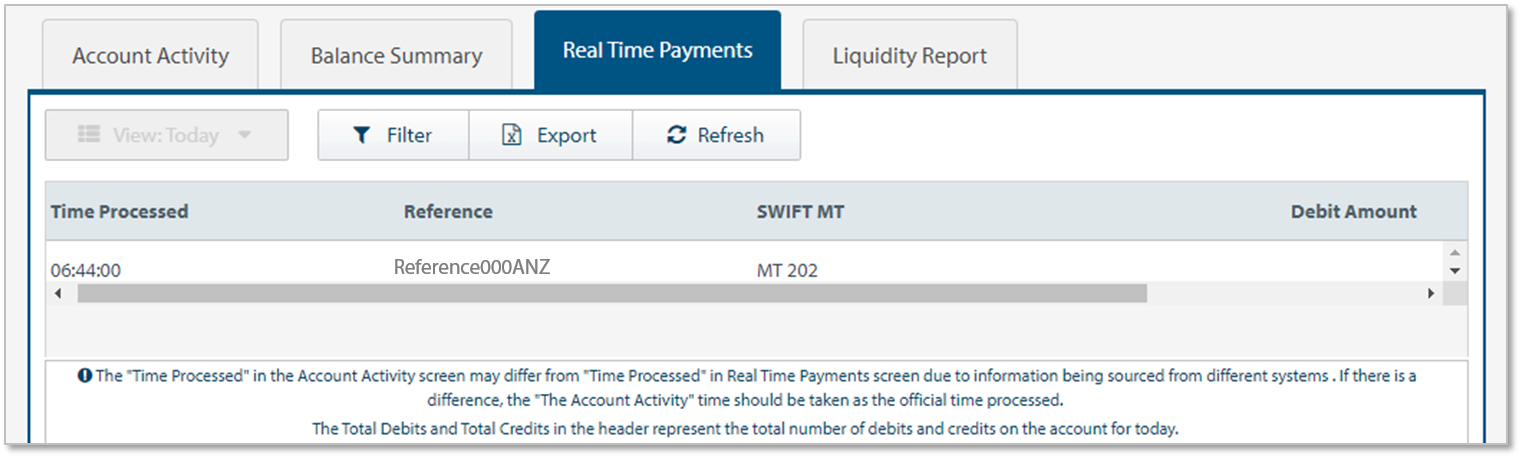 Real Time Payments