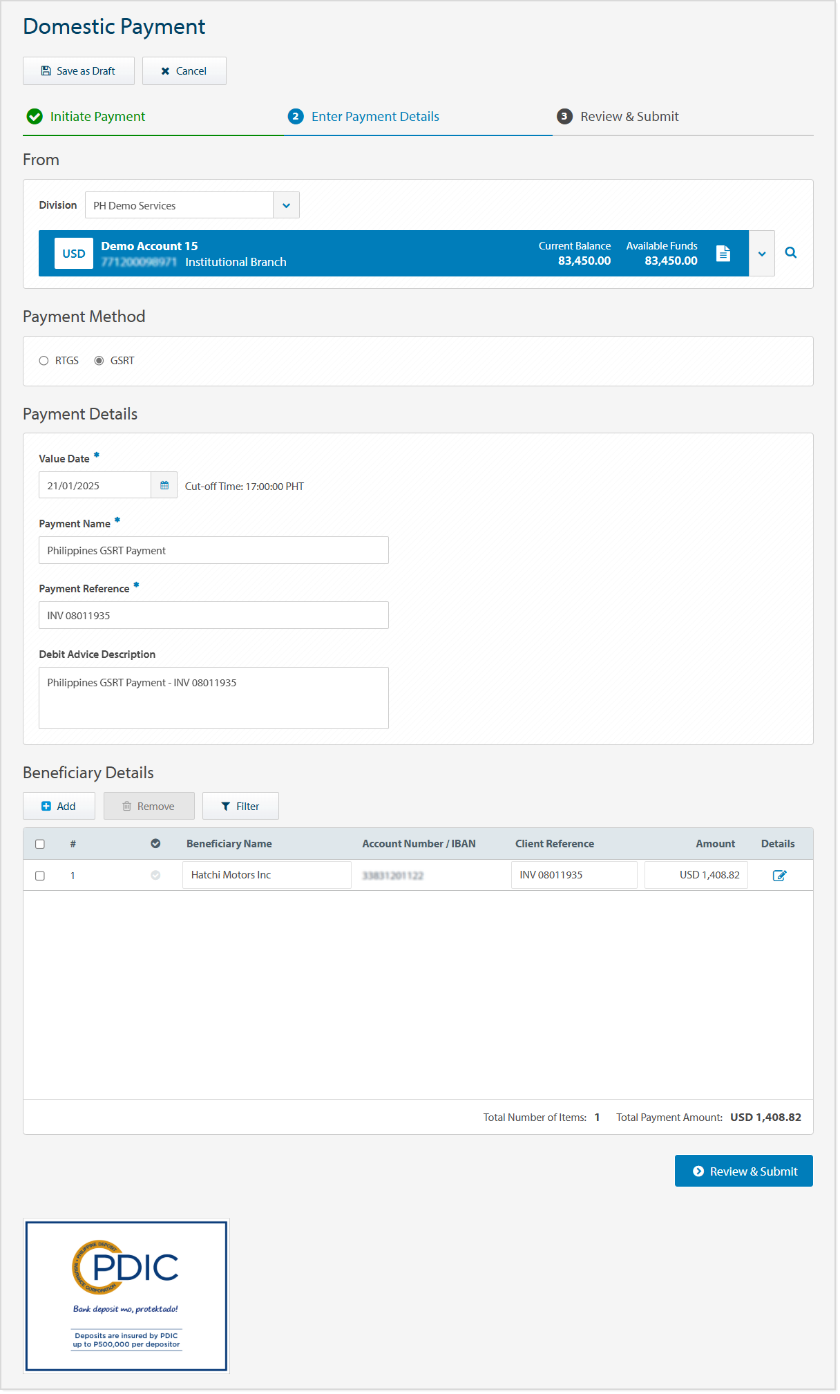Create GSRT Payment screen.png