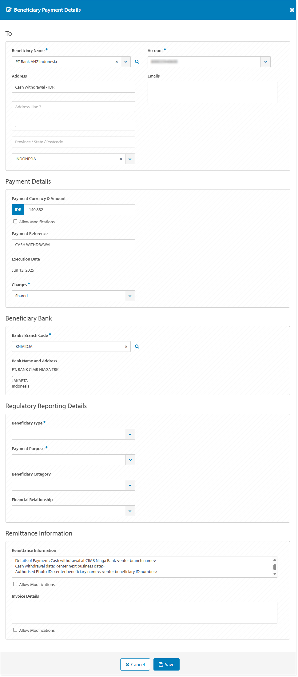 ACH (SKN) CASH Beneficiary Details screen.png