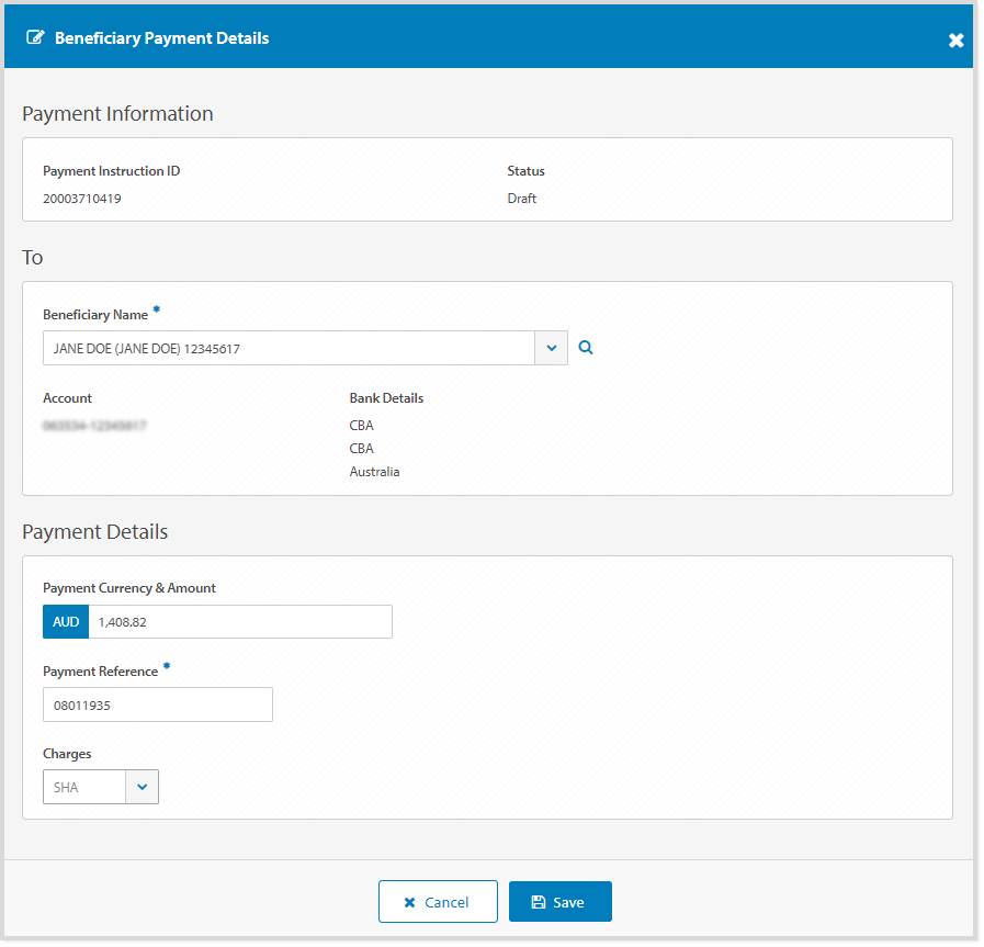 Beneficiary Payment Details screen (RTGS).png
