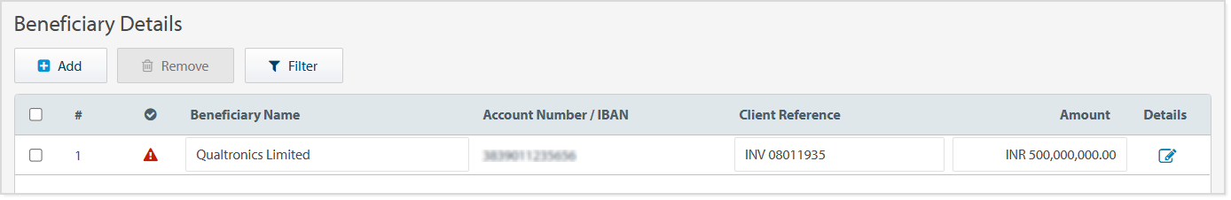 NEFT Bene Alerts error.png