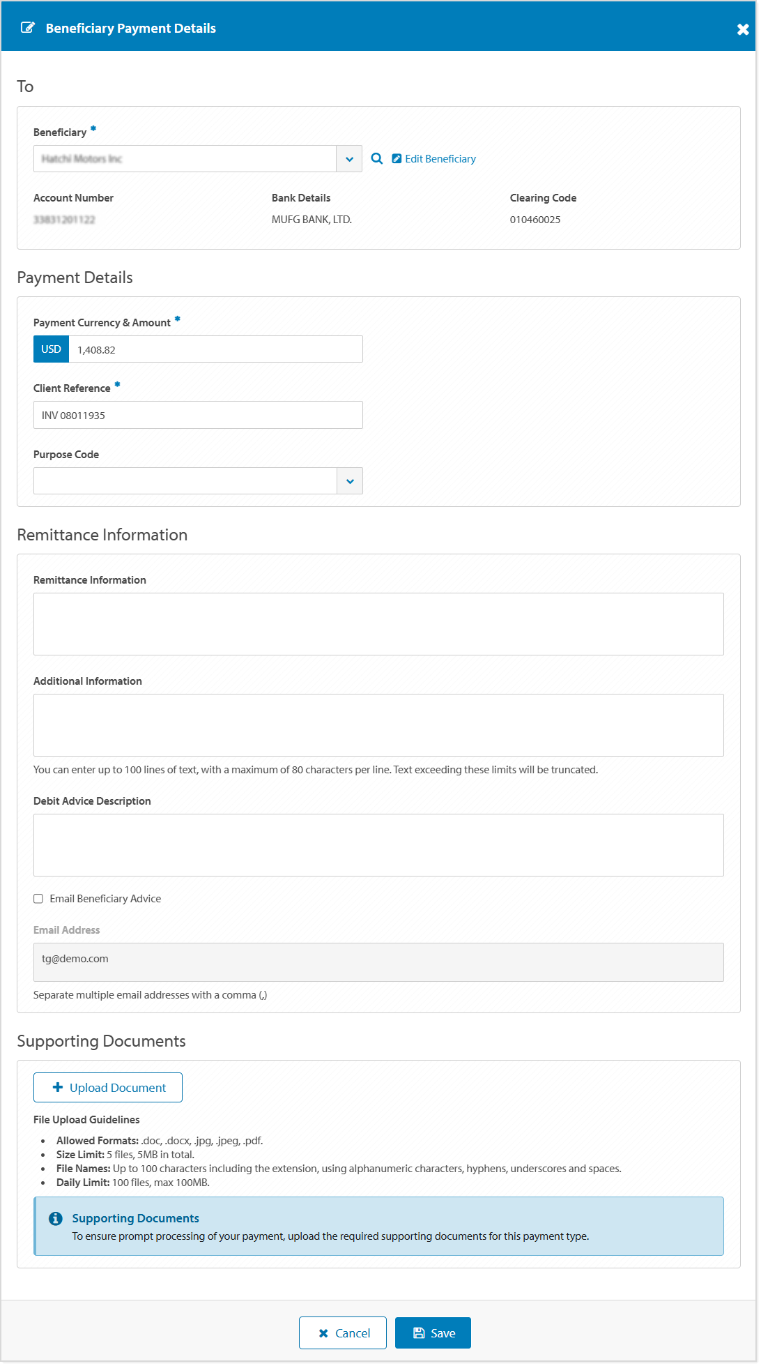 Beneficiary Payment Details screen PH - GSRT.png