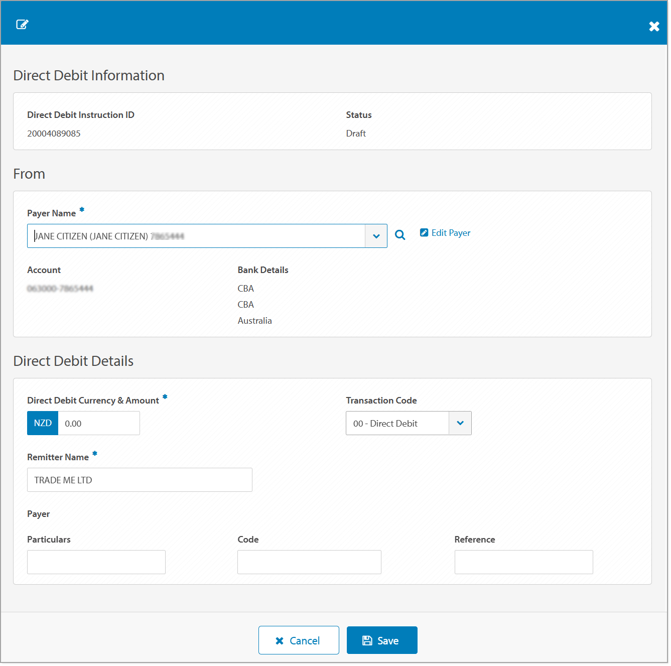 Direct Debit Information screen (NZ).png