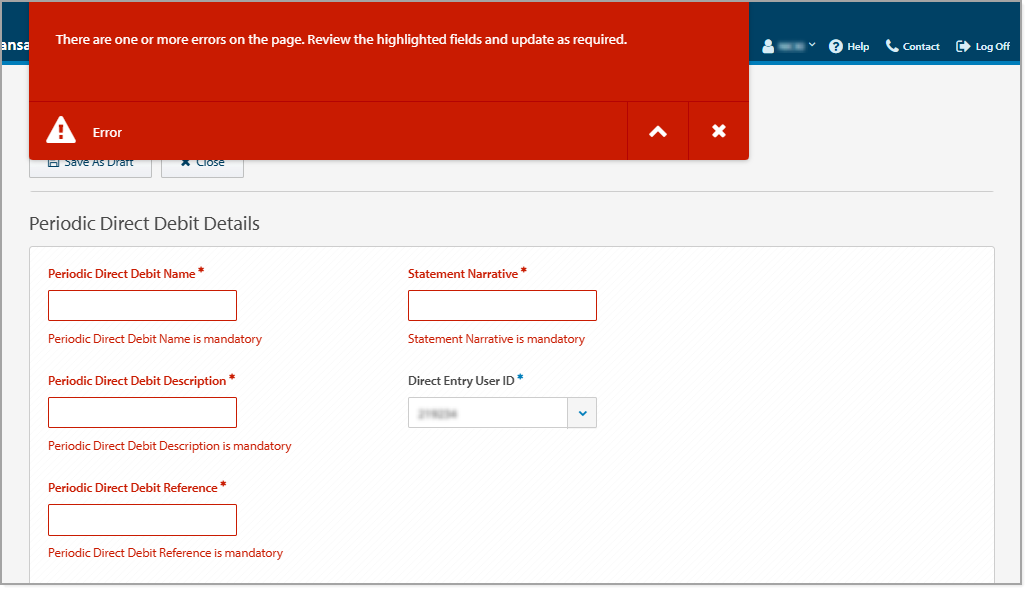 Periodic Direct Debit Mandatory Fields errors.png