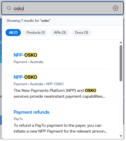 ANZ Developer Portal Search.png