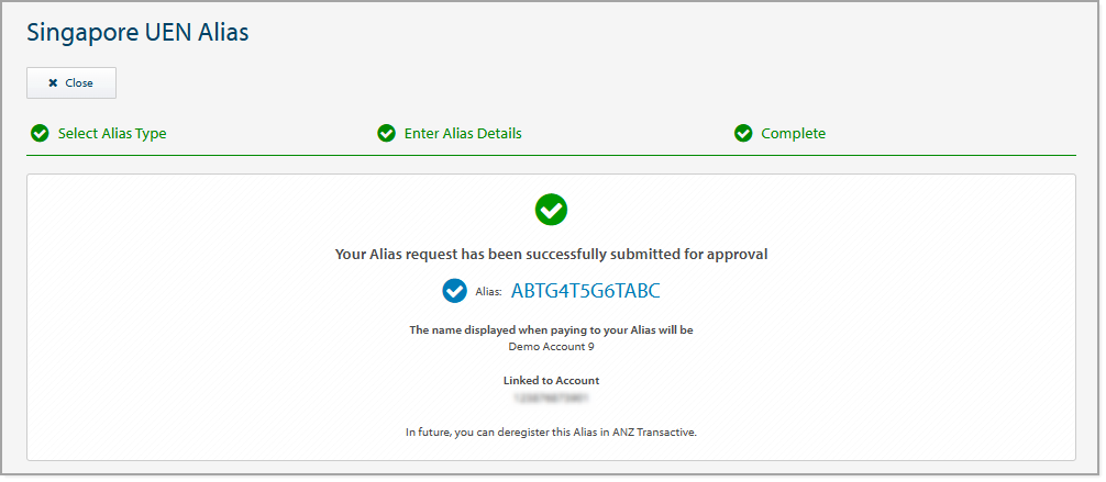 Singapore UEN Alias screen successfully submitted.png