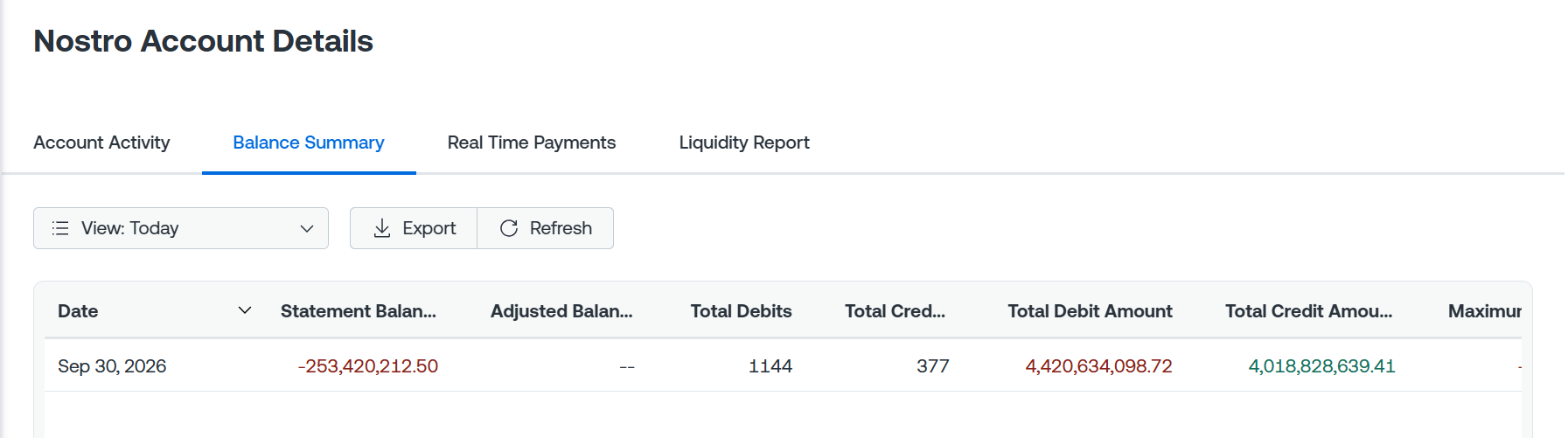 Nostro - Balance summary tab.png