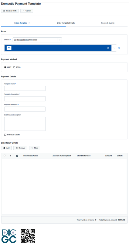 IN Create NEFT template screen TG2.0.png