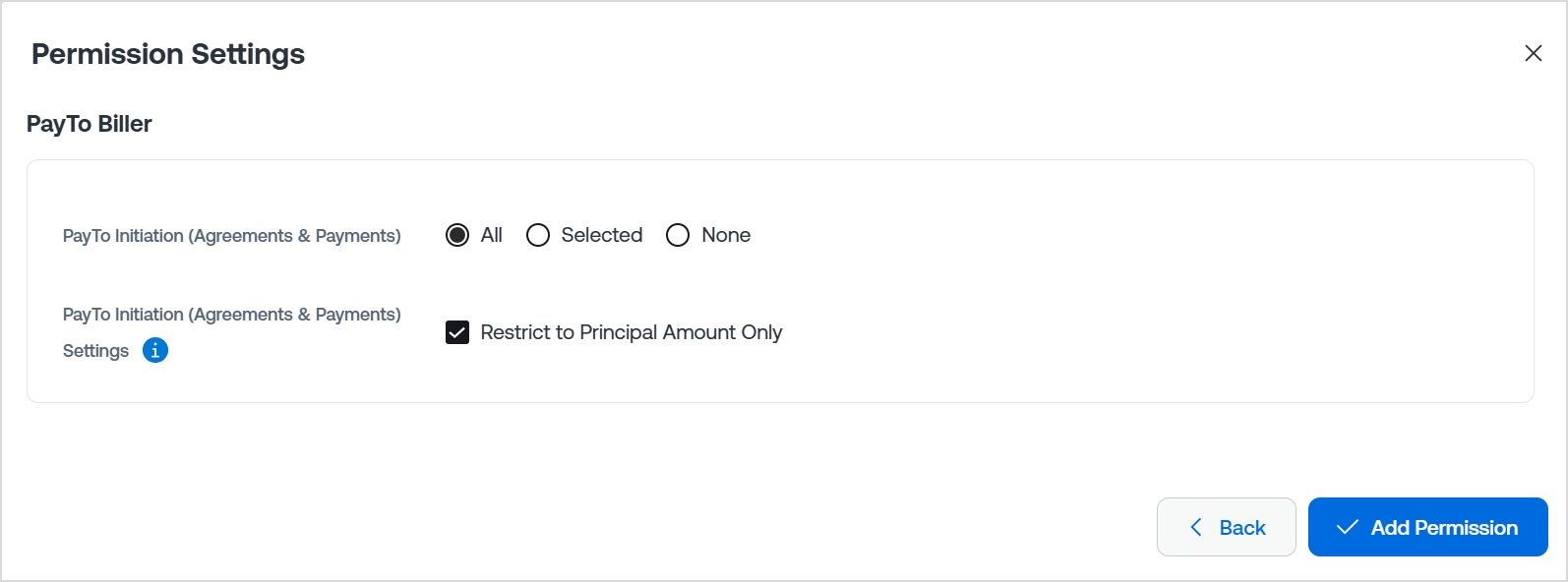 Permission settings - PayTo Biller.png