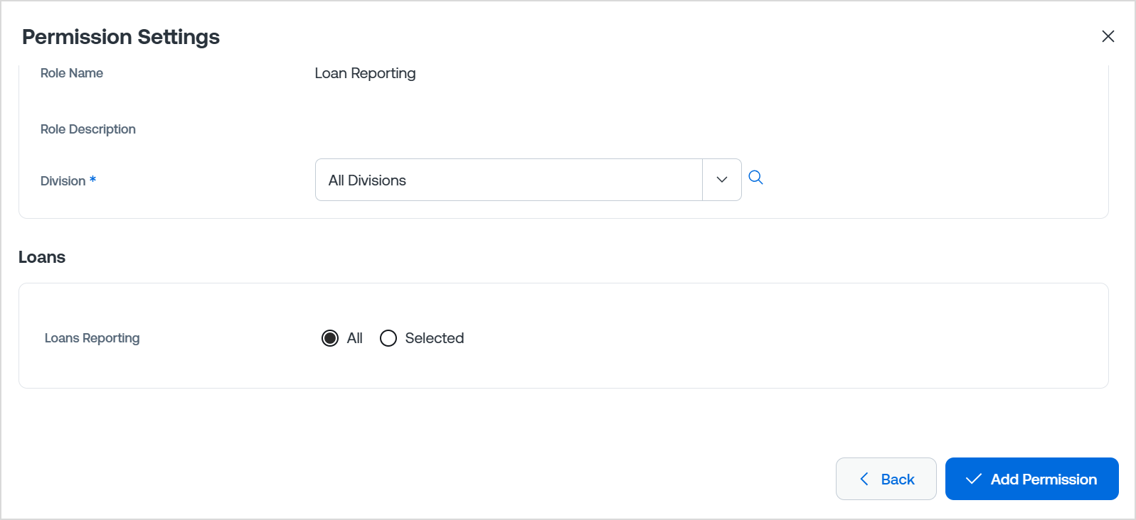 Permission settings - Loan Reporting.png