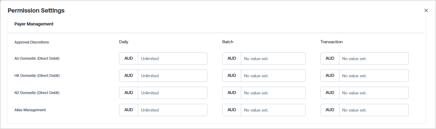 Permission settings - Approval discretions (Receivables).png