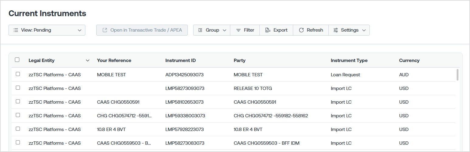 Trade Finance Current Instruments screen.png